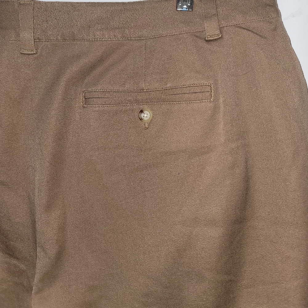 New Lauren Ralph Lauren Womens Brown Adelle Stretch Cotton Straight Leg Pants 16 - Picture 11 of 15